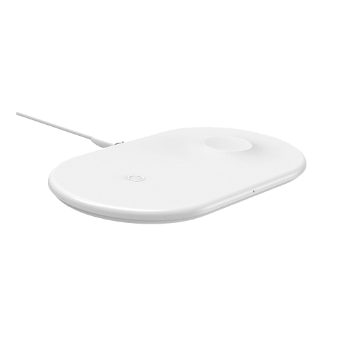 Baseus Wireless Charger Smart 2 in 1 White
