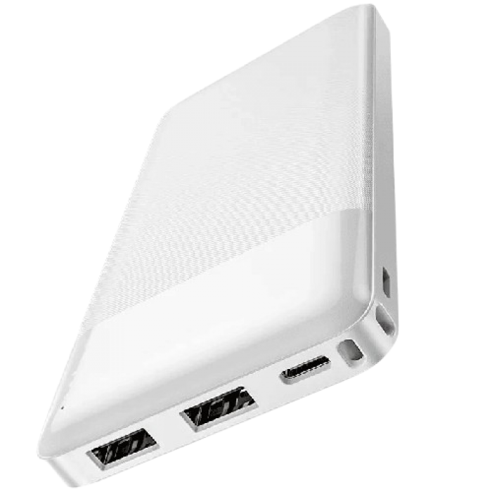 Hoco (J72) Baterie Externa, 2xUSB-A, 10.000 MAh, WHITE