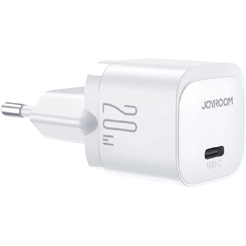 Joyroom (JR-TCF02) Incarcator Retea, 20W, 1xUSB-C, PD, Compact, WHITE