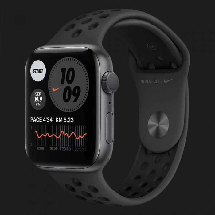 Apple WATCH Nike SE GPS 40mm Space Gray Aluminium Case with w. Anthracite/Black Nike Sport B.