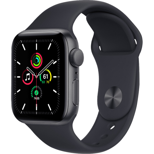 Apple WATCH SE 44mm GPS Space Gray Aluminum Case with Midnight Sport Band OPENBOX