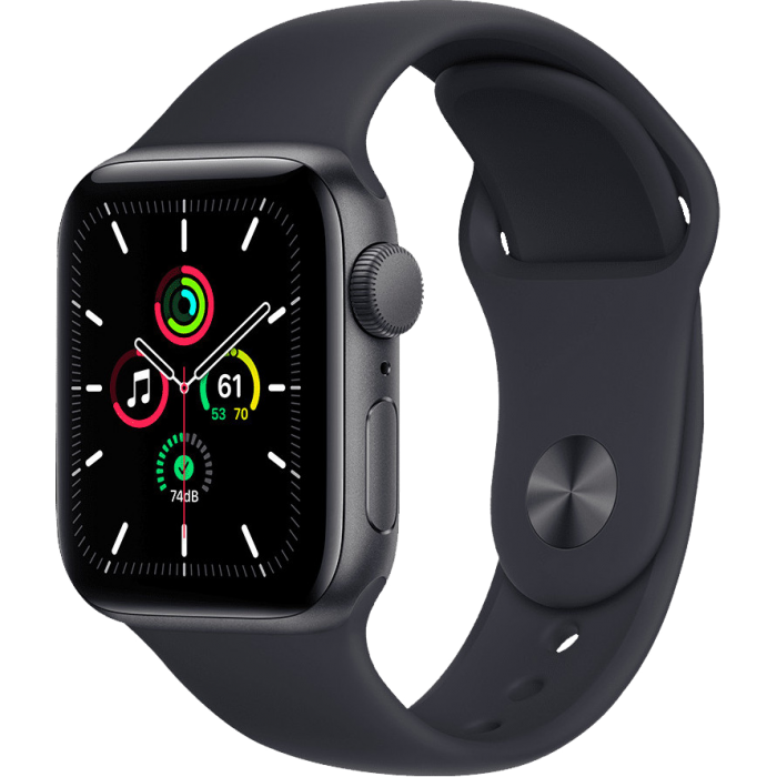 Apple WATCH SE 44mm GPS Space Gray Aluminium Case with Midnight Sport Band OPENBOX