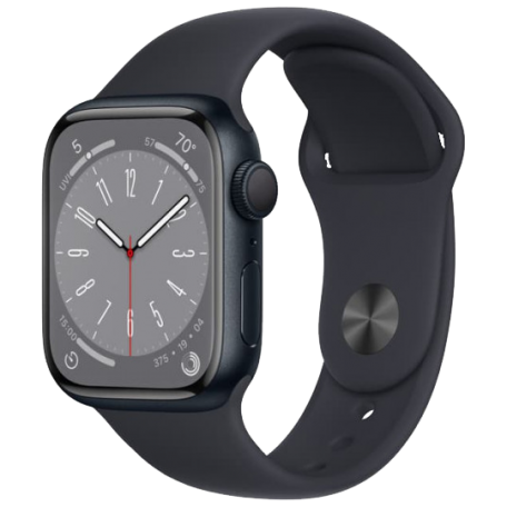 Apple Watch Series 8 41mm Midnight Aluminum Case with Midnight Sport Band NO BOX