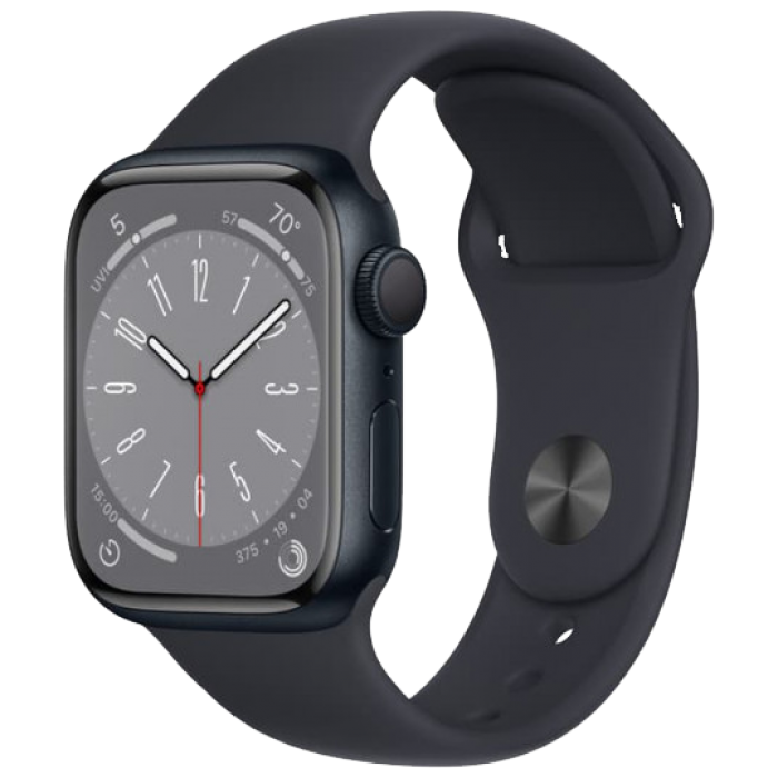 Apple Watch Series 8 41mm LTE Midnight Aluminum Case with Midnight Sport Band NO BOX