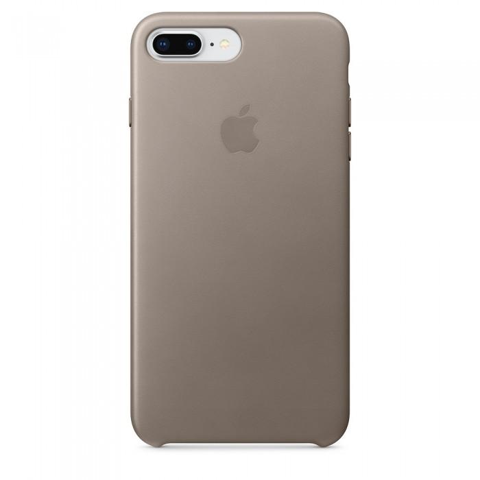 Чехол оригинальный iPhone 8 Plus / 7 Plus Leather Case — Taupe