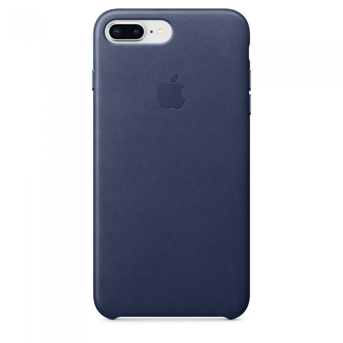 Чехол оригинальный iPhone 8 Plus / 7 Plus Leather Case — Midnight Blue