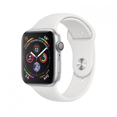 Apple Watch Series 4 44mm Silver Aluminium Case with White Sport Band (MU6A2)