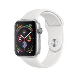 Apple Watch Series 4 44mm Silver Aluminum Case with White Sport Band