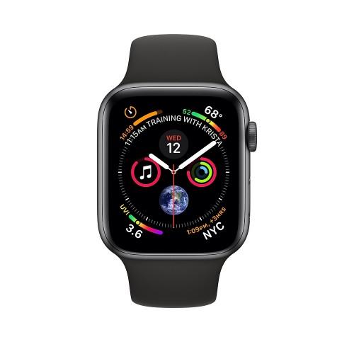 Apple Watch Series 4 40mm Space Grey Aluminium Case with Black Sport Band (MU662)