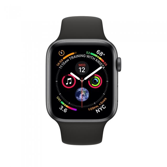 Apple Watch Series 4 40mm Space Gray Aluminum Case with Black Sport Band