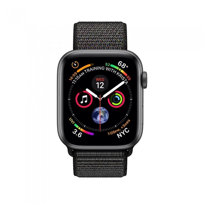 Apple Watch Series 4 40mm Space Gray Aluminum Case with Black Sport Loop