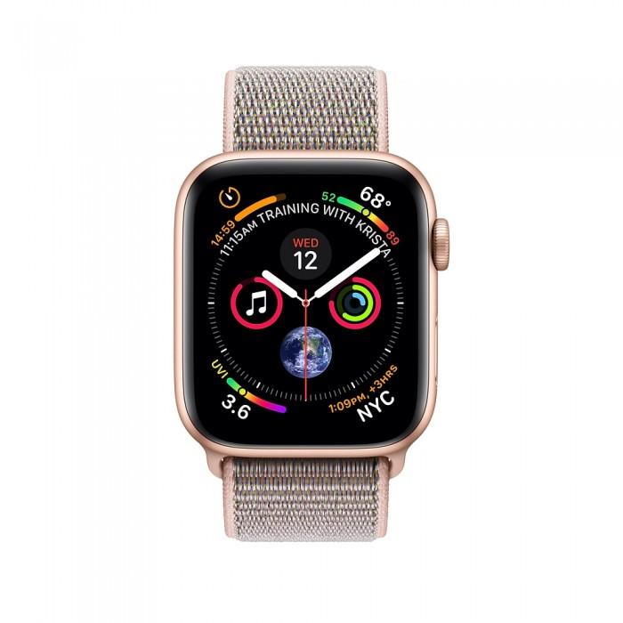 Apple Watch Series 4 44mm Gold Aluminum Case with Pink Sand Sport Loop