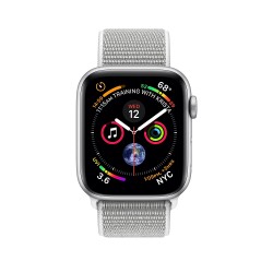 Apple Watch Series 4 44mm Silver Aluminium Case with Seashell Sport Loop (MU6C2)