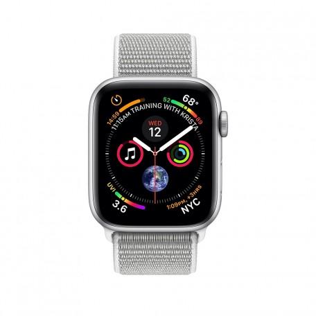 Apple Watch Series 4 44mm Silver Aluminum Case with Seashell Sport Loop