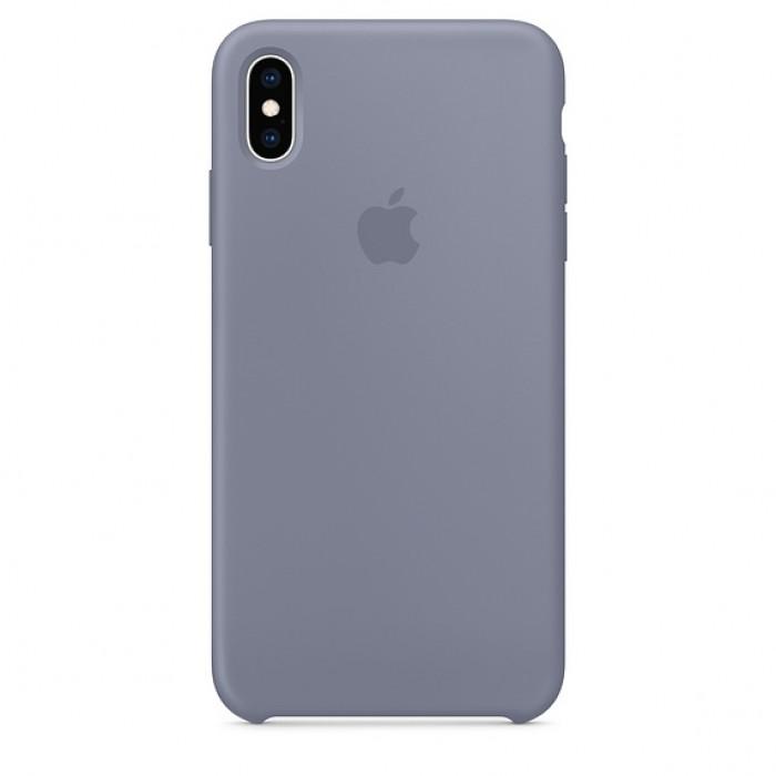 Чохол оригінальний iPhone XS Max Silicone Case - Lavender Gray