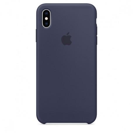 Чехол оригинальный iPhone XS Max Silicone Case — Midnight Blue