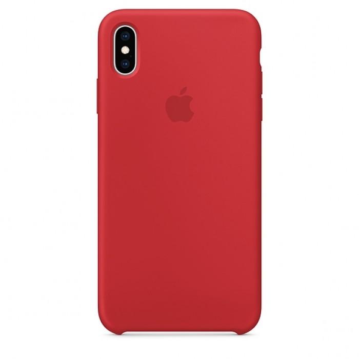 Чехол оригинальный iPhone XS Max Silicone Case — (PRODUCT) RED