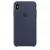 Чехол оригинальный iPhone XS Silicone Case — Midnight Blue