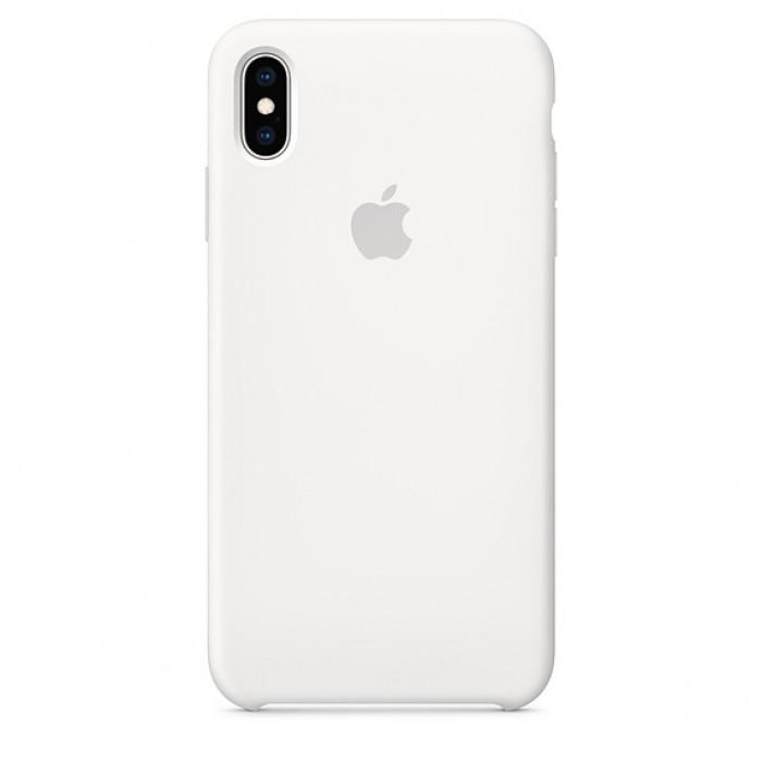 Чохол оригінальний iPhone XS Silicone Case - White