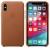 Чохол оригінальний iPhone XS Max Leather Case - Saddle Brown