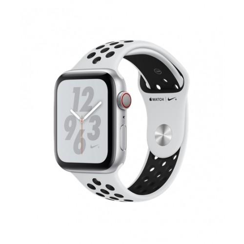 Apple Watch Series 4 Nike+ 44mm GPS+LTE Silver Aluminum Case with Pure Platinum/Black Nike Sport Band