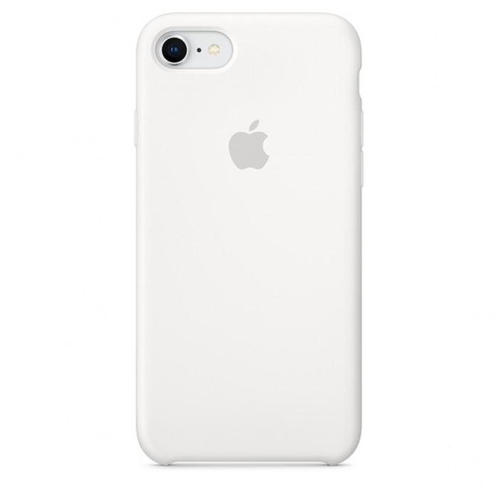 Чехол оригинальный iPhone 8 / 7 Silicone Case — White