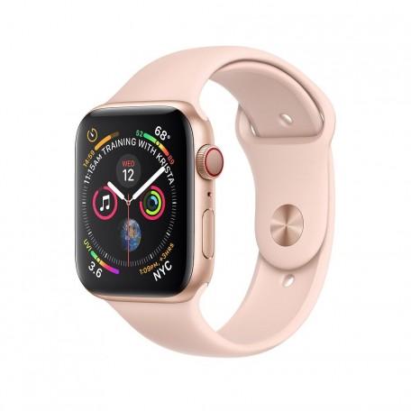 Apple Watch Series 4 44mm GPS+LTE Gold Aluminum Case with Pink Sand Sport Band