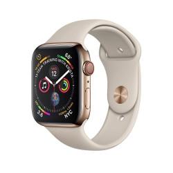 Apple Watch Series 4 44mm GPS+LTE Gold Stainless Steel Case with Stone Sport Band