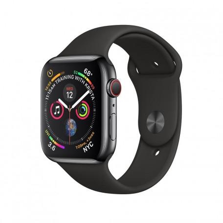 Apple Watch Series 4 44mm GPS+LTE Space Black Stainless Steel Case with Black Sport Band