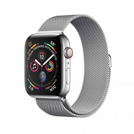 Apple Watch Series 4 44mm GPS+LTE Stainless Steel Case with Milanese Loop