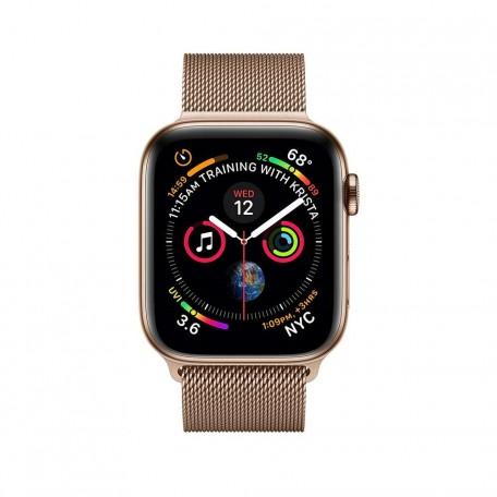 Apple Watch Series 4 40mm GPS+LTE Gold Stainless Steel Case with Gold Milanese Loop