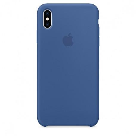 Original iPhone XS Max Silicone Case — Delft Blue