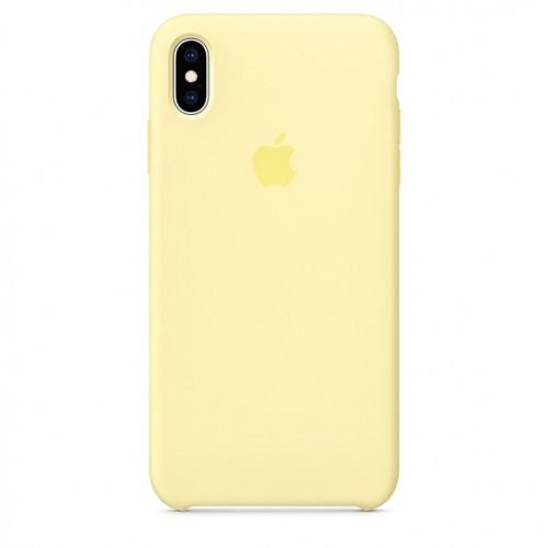 Original iPhone XS Max Silicone Case — Mellow Yellow