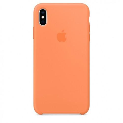 Original iPhone XS Max Silicone Case — Papaya