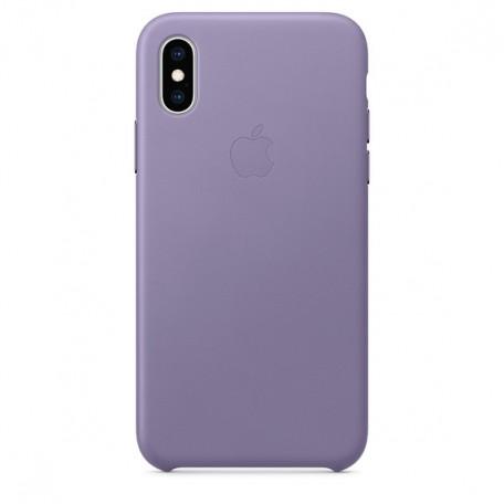 Case original iPhone XS Leather Case — Lilac