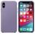 Case original iPhone XS Leather Case — Lilac