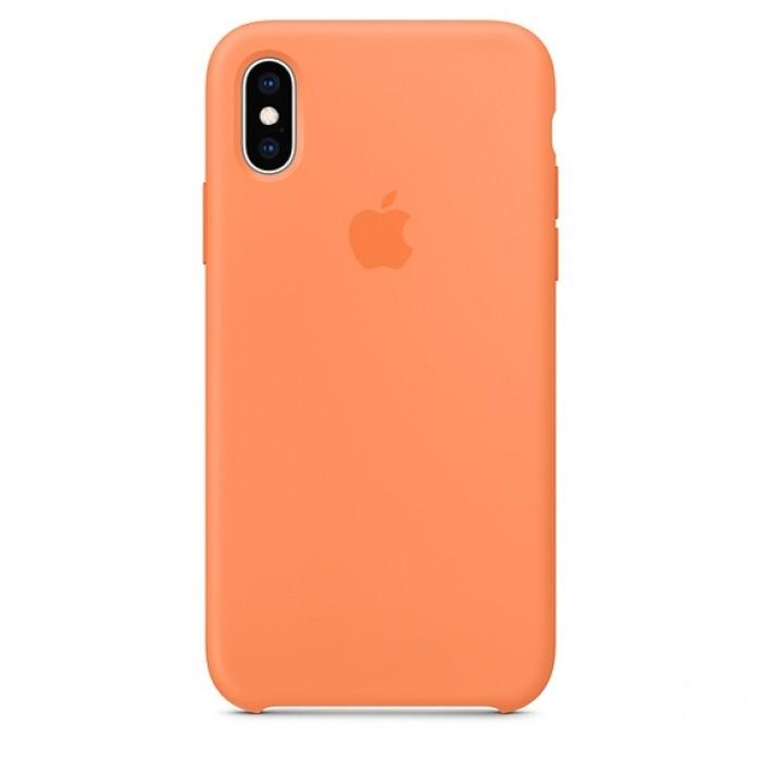 Чохол оригінальний iPhone XS Silicone Case - Papaya