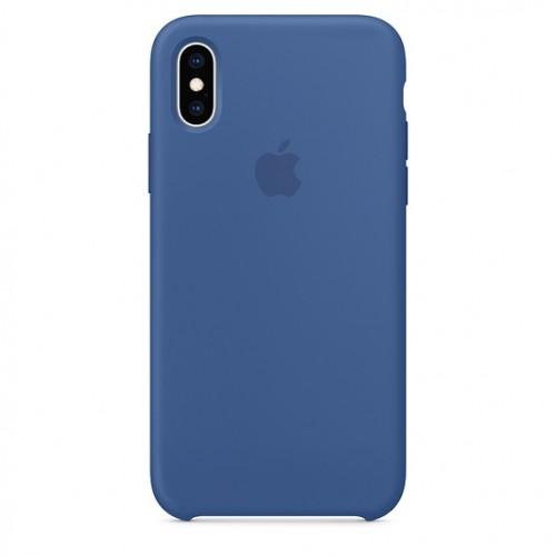 Чехол оригинальный iPhone XS Silicone Case — Delft Blue