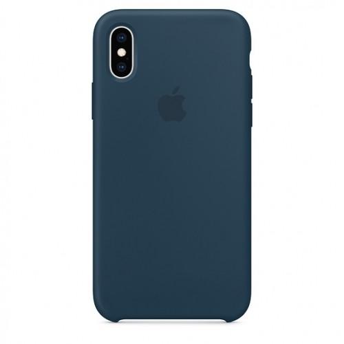 Чехол оригинальный iPhone XS Silicone Case — Pacific Green