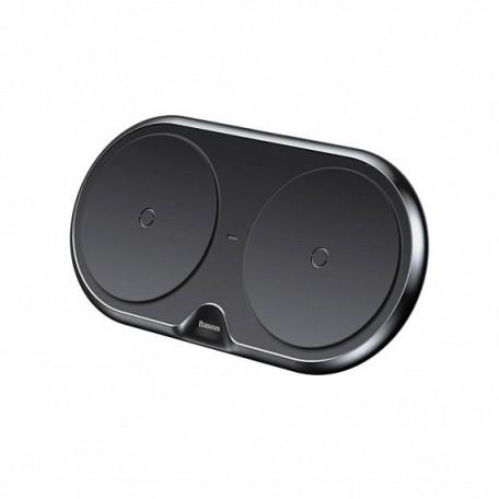 Wireless charger Baseus Dual Series (Plastic style) (Black)