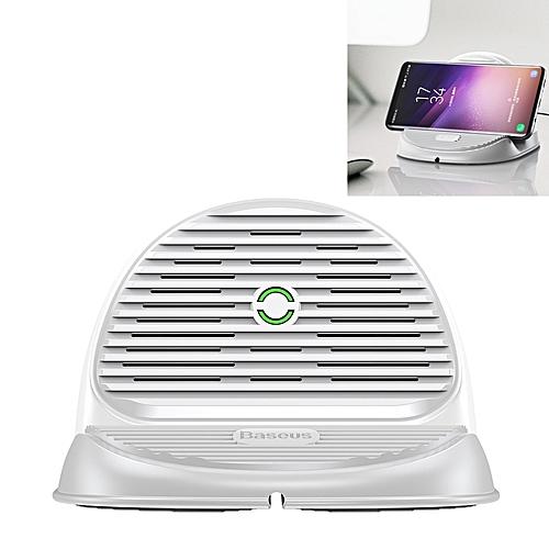 Wireless Charging Baseus Silicone Horizontal Desktop Series (White)