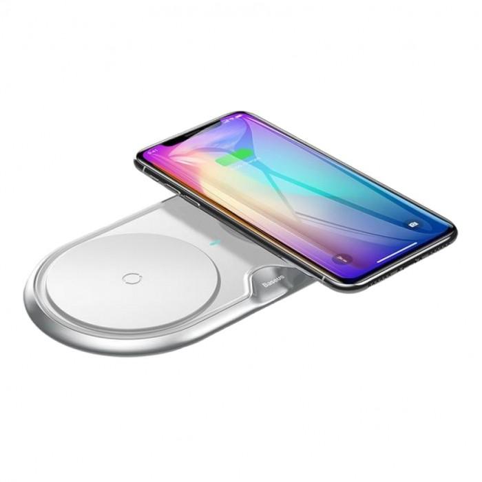 Baseus Dual Series Wireless Charging (White)