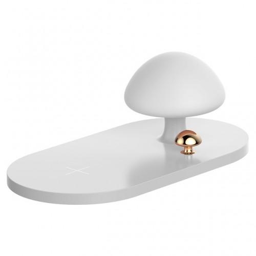 Wireless Charging Baseus Mushroom Lamp Desktop Series (White)