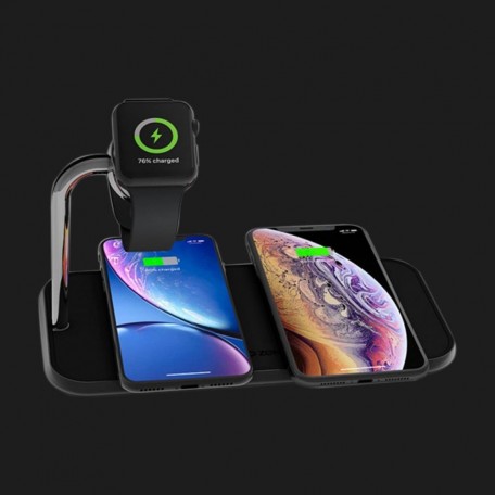 Încărcare fără fir Încărcător fără fir Zens Dual Aluminium + Apple Watch 10W Negru (ZEDC05B/00)