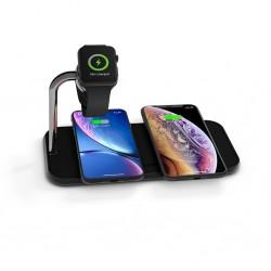 Беспроводная зарядка Zens Dual Aluminium Wireless Charger + Apple Watch 10W Black (ZEDC05B/00)