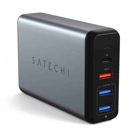 Зарядное устройство Satechi USB-C 75W Travel Charger Space Gray (ST-MCTCAM)