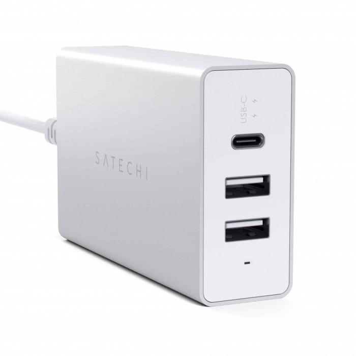 Зарядний пристрій Satechi USB-C 40W Travel Charger Silver (ST-ACCAS)