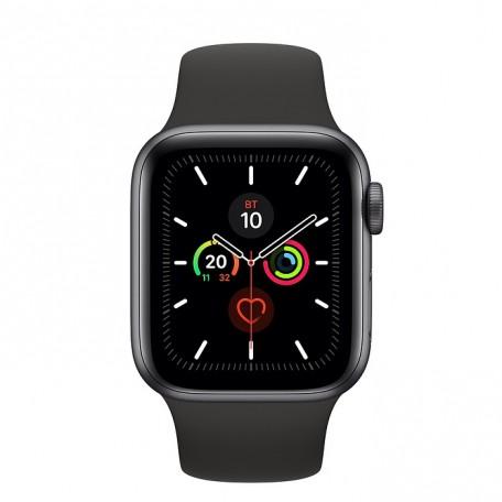 Apple Watch Series 5 40mm Space Gray Aluminum Case with Black Sport Band