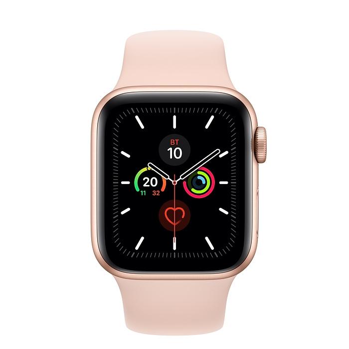 Apple Watch Series 5 40mm Gold Aluminium Case with Pink Sand Sport Band