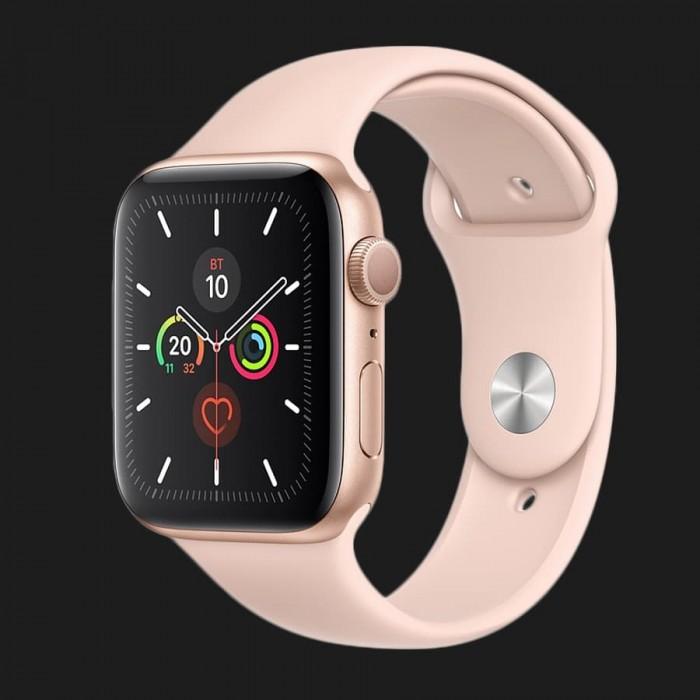 Apple Watch Series 5 44mm Gold Aluminium Case with Pink Sand Sport Band